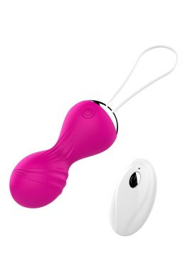 Kulki Kegla wibrujące silikonowe 10 funkcji USB pilot różowe B - Series Magic