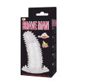 Przedłużka żelowa z wypustkami Baile Brave Man transparentna 14 cm BAILE