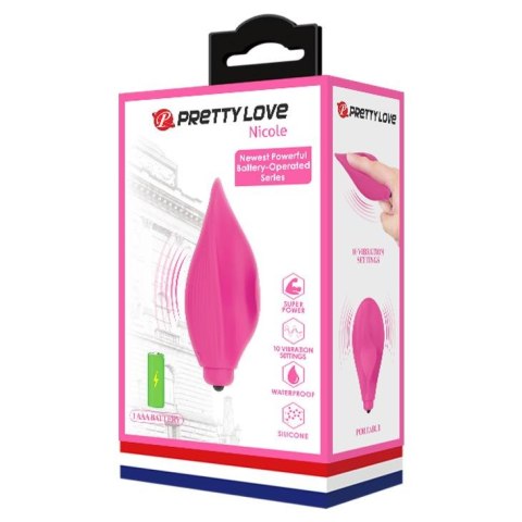 Stymulator łechtaczki silikonowy Pretty Love Nicole 10 funkcji Pretty Love
