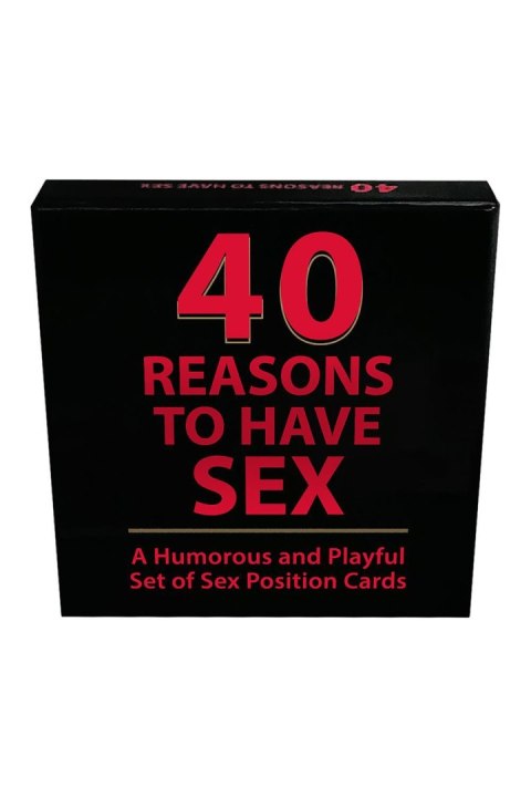 40 REASONS TO HAVE SEX