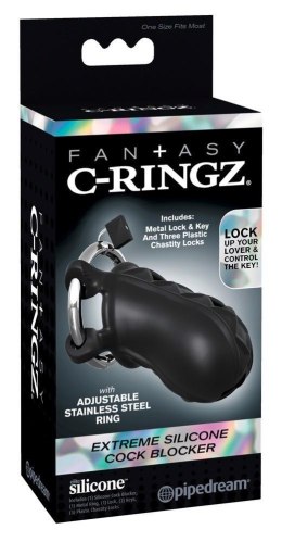 Klatka na penisa silikonowa Fantasy C Ringz 9 5 cm Fantasy C-Ringz