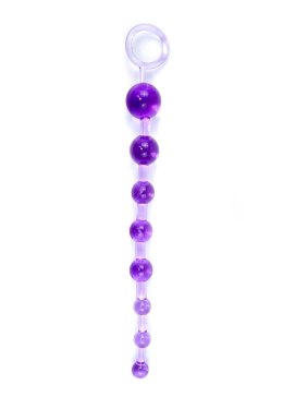 Kulki analne żelowe 10 kulek fioletowe EasyLove 29 cm B - Series EasyLove