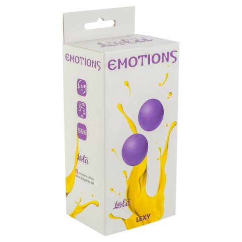 Kulki dopochwowe bez pętli Emotions Lexy Large fioletowe Lola Toys