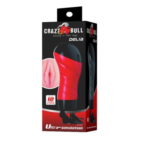 Masturbator analny Pretty Love Crazy Bull Delia 12 wibracji 28 cm Crazy Bull