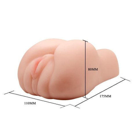 Realistyczny podwójny masturbator z wibracją Baile Passion Lady 18cm BAILE