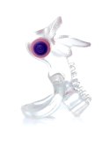 Wibracyjny pierścień erekcyjny z językiem EasyLove transparentny B - Series EasyLove