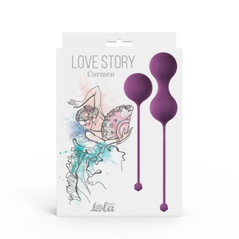 Zestaw kulek dopochwowych Love Story Carmen lawendowy Lola Toys