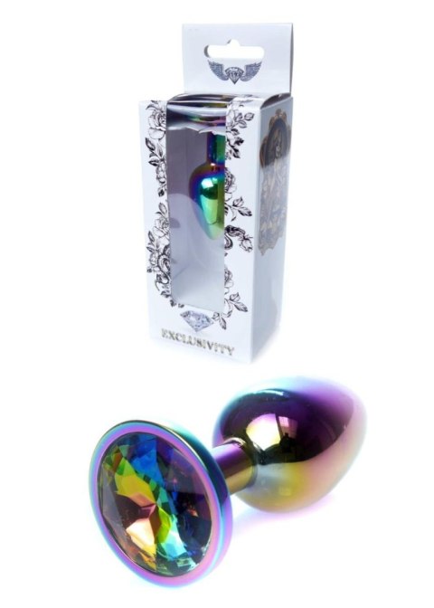 Biżuteria analna ze stali nierdzewnej z diamencikiem HeavyFun 7 cm B - Series HeavyFun