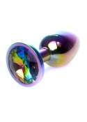 Biżuteria analna ze stali nierdzewnej z diamencikiem HeavyFun 7 cm B - Series HeavyFun