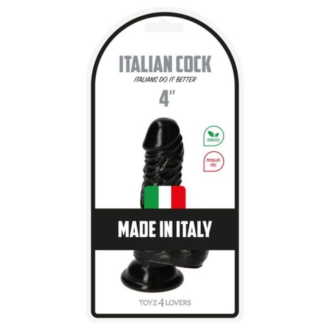 Dildo realistyczne Toyz4lovers Leo czarny PVC 10.5 cm Toyz4lovers