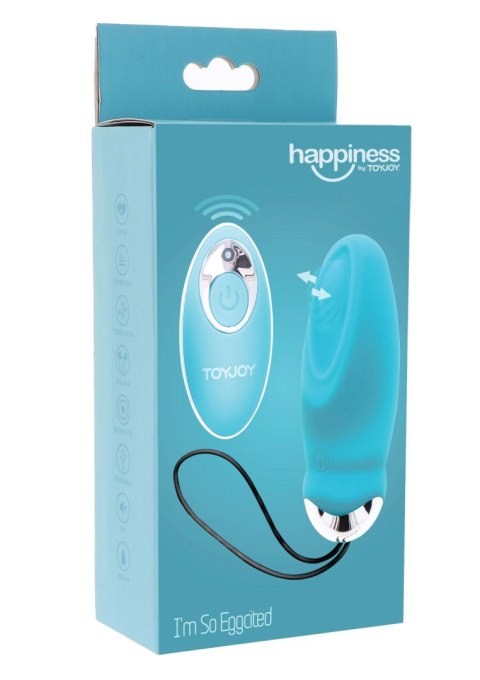 Jajko wibrujące ToyJoy niebieskie z pilotem USB TOYJOY