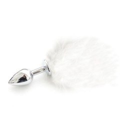 Korek analny z ogonkiem Toyz4lovers biały 2.5 cm Toyz4lovers