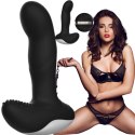 Masażer prostaty silikonowy z pilotem USB grzewczy 13.5 cm czarny B - Series Fox