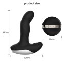 Masażer prostaty silikonowy z pilotem USB grzewczy 13.5 cm czarny B - Series Fox