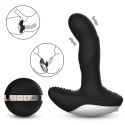 Masażer prostaty silikonowy z pilotem USB grzewczy 13.5 cm czarny B - Series Fox