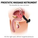 Masażer prostaty silikonowy z pilotem USB grzewczy 13.5 cm czarny B - Series Fox