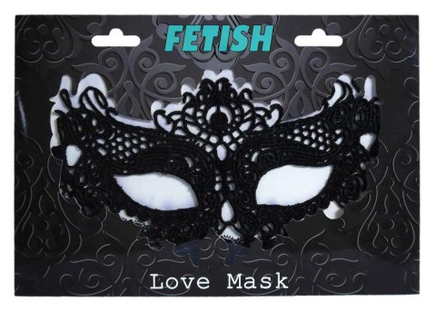 Maska wenecka czarna haftowana Fetish B Series Fetish B - Series