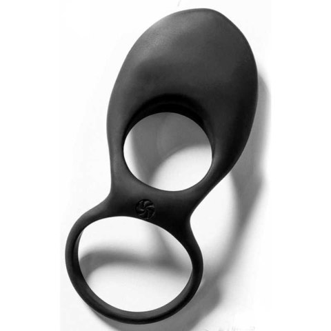 Pierścień wibrujący silikonowy Daydream czarny 12 cm Lola Games