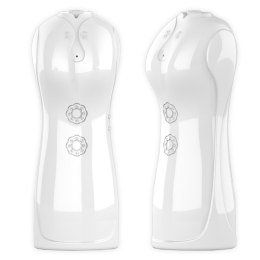 Pulsujący wibrujący masturbator B Series Fox biały USB B - Series Fox
