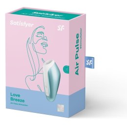 Ssący stymulator łechtaczki Satisfyer Love Breeze lodowoniebieski USB Satisfyer
