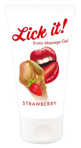 Żel do masażu Lick it! truskawkowy 50 ml Lick it!