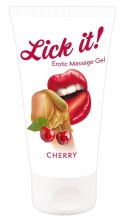 Żel do masażu erotycznego Lick it! wiśniowy wegański 50 ml Lick it!
