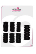 Zestaw 7 nakładek na penisa All Time Favorites Dream Toys czarny Dream Toys