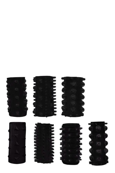 Zestaw 7 nakładek na penisa All Time Favorites Dream Toys czarny Dream Toys