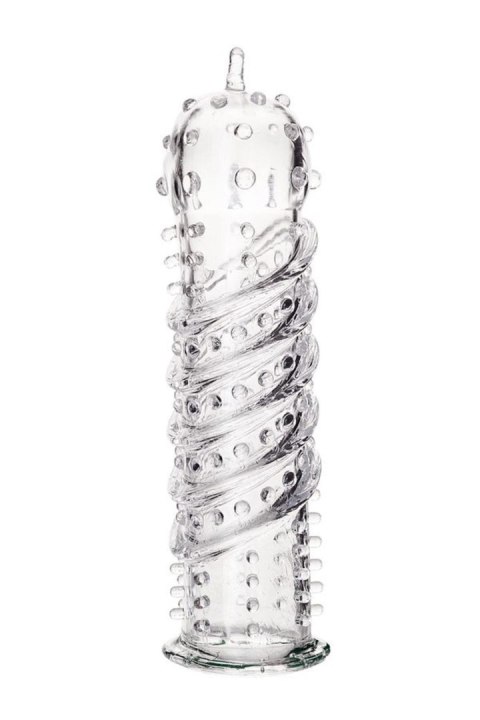 A-TOYS, Penis Sleeve, TPR, Transparent, 15.5 cm