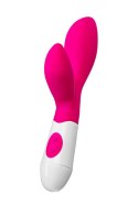 A-TOYS, Vibrator Lilu with Clitoral Stimulator, Silicone, Pink, 20 cm, 10 speeds, 2xAAA