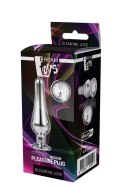 Korek analny Gleaming Love srebrny aluminium 11 cm Dream Toys