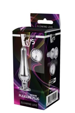 Korek analny Gleaming Love srebrny aluminium 11 cm Dream Toys