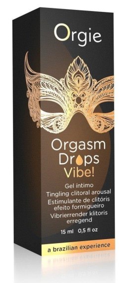 Krople stymulujące Orgie Orgasm Drops Vibe brzoskwinia 15ml Orgie
