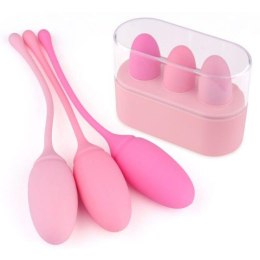 Kulki waginalne silikonowe Toyz4lovers różowe do Kegla 3 szt 15,5 cm Toyz4lovers