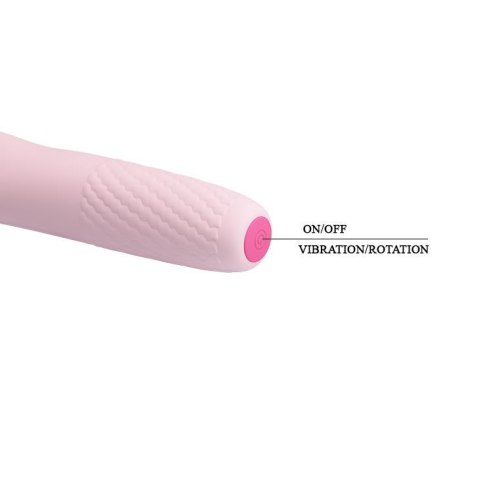 Mini wibrator Pretty Love Burke silikonowy różowy USB 4 wibracje 4 obroty Pretty Love
