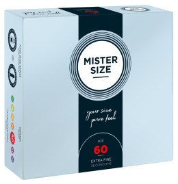 Prezerwatywy wegańskie Mister Size 60 mm 36 sztuk lateks naturalny Mister Size