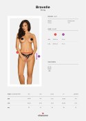 Stringi otwarte Bravelle Obsessive czarne L/XL Obsessive
