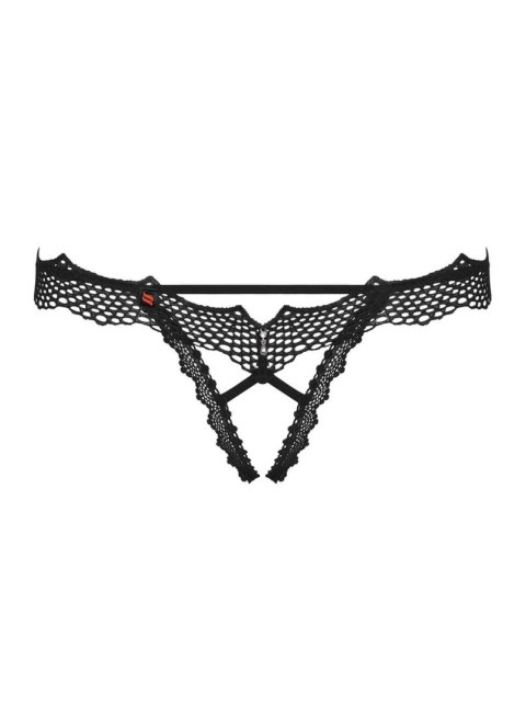 Stringi otwarte Bravelle Obsessive czarne S/M Obsessive