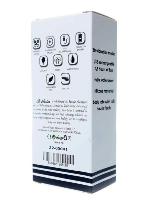 Stymulator łechtaczki mini B Series Magic różowy USB 20 funkcji B - Series Magic