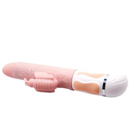 Wibrator króliczek Baile Hot Butterfly rozgrzewający cielisty USB BAILE