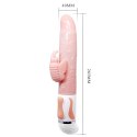Wibrator króliczek Baile Hot Butterfly rozgrzewający cielisty USB BAILE