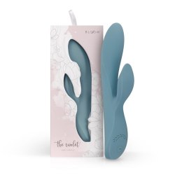 Wibrator króliczek Bloom Fiołek niebieski silikonowy USB 21 cm Bloom