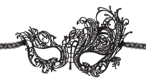 Maska BDSM haftowana koronkowa Cottelli Cottelli ACCESSOIRES