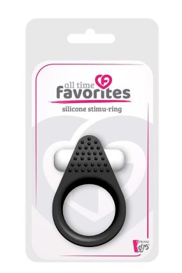 Pierścień erekcyjny wibrujący silikonowy Dream Toys czarny Dream Toys