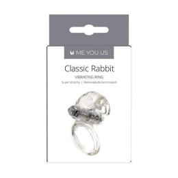 Pierścień wibrujący Me You Us Classic Rabbit transparentny 7 cm Me You Us
