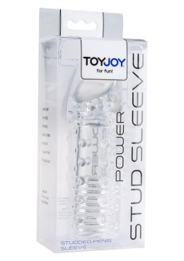 Przedłużka pogrubiająca ToyJoy Power Stud transparentna 4,5 cm TOYJOY