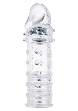 Przedłużka pogrubiająca ToyJoy Power Stud transparentna 4,5 cm TOYJOY