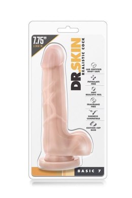 Realistyczne dildo Blush Dr. Skin Basic cieliste PVC Blush
