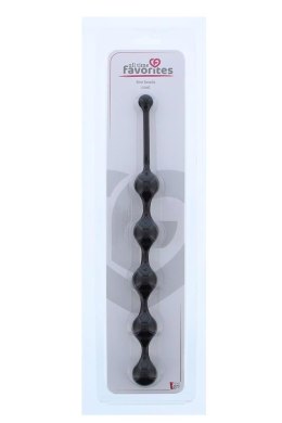 Sznur analny silikonowy 5 kulek Dream Toys czarny 28 cm Dream Toys