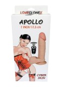 Wibrator realistyczny rotujący Apollo Loveclonex cyber skóra 18 cm USB B - Series Real